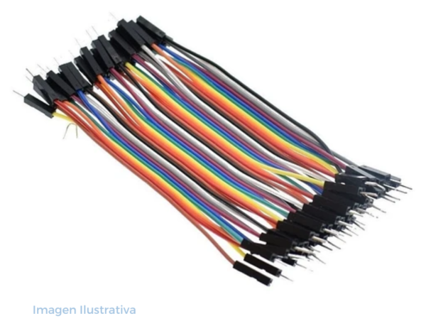 Imagen de referencia: Cable Dupont M-M Cortos x10 unidades