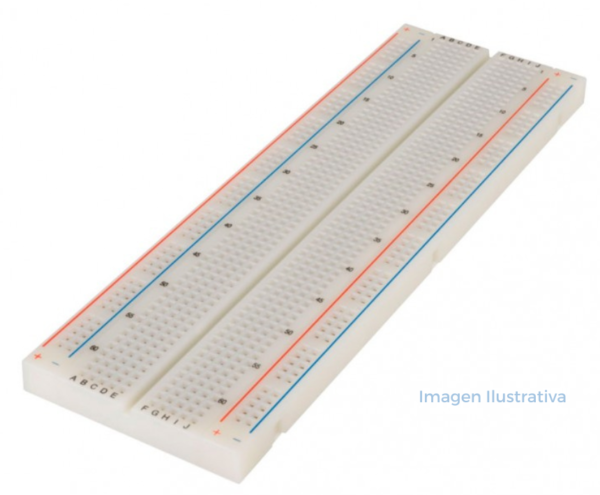 Imagen de referencia: Protoboard 830 Puntos